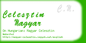celesztin magyar business card